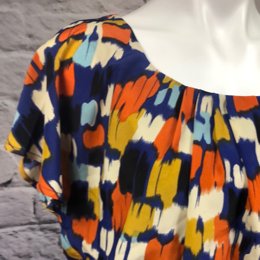AB Studio watercolor dress pockets